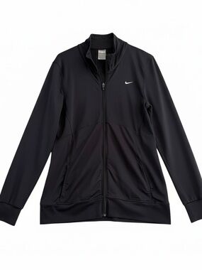 Nike Fit Dry Women's Black Full Zip Athletic Jacket Large (12/14)